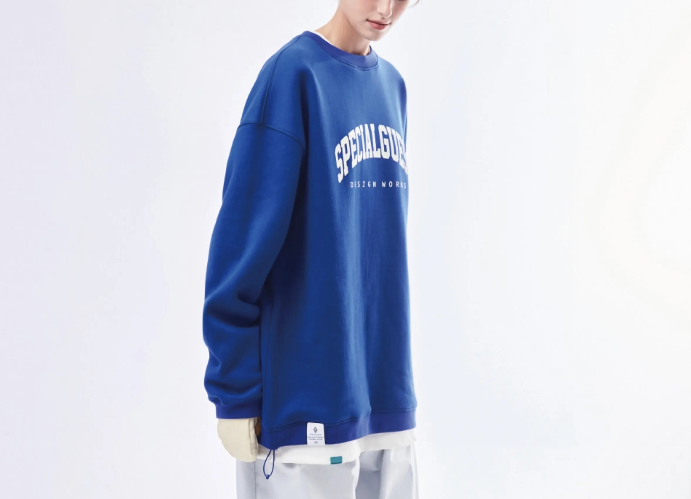 SPECIALGUEST  |Unisex Street Style Long Sleeves Cotton Logo Skater Style