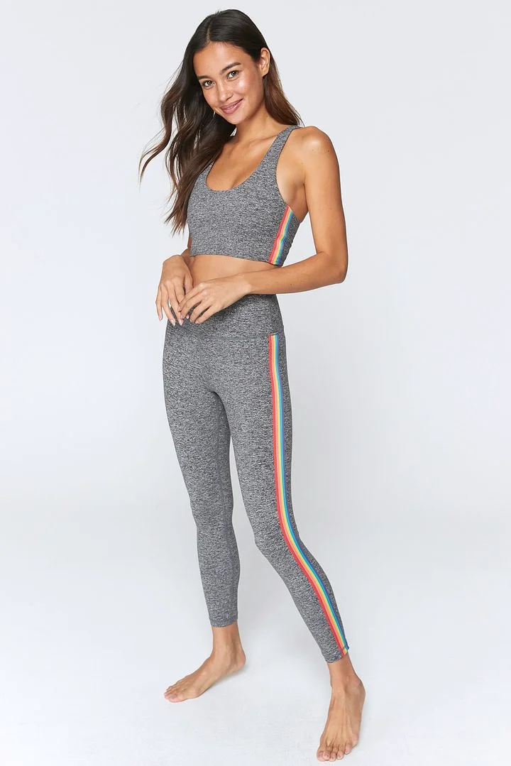 Spiritual Gangster Rainbow Stripe Essential 7/8 Legging