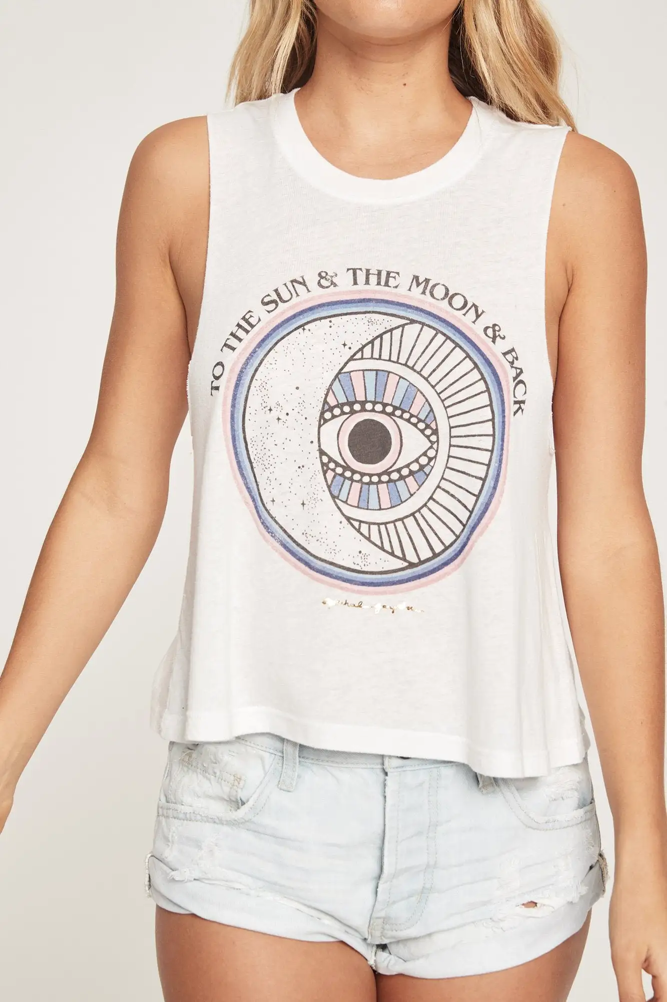 Spiritual Gangster Sun Moon Crop Tank