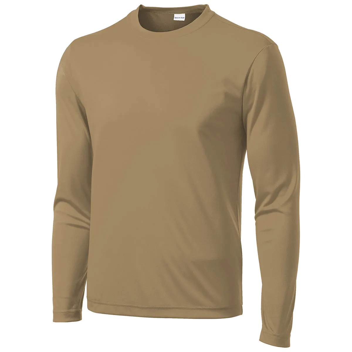 Sport-Tek Men's Coyote Brown Long Sleeve PosiCharge Competitor Tee