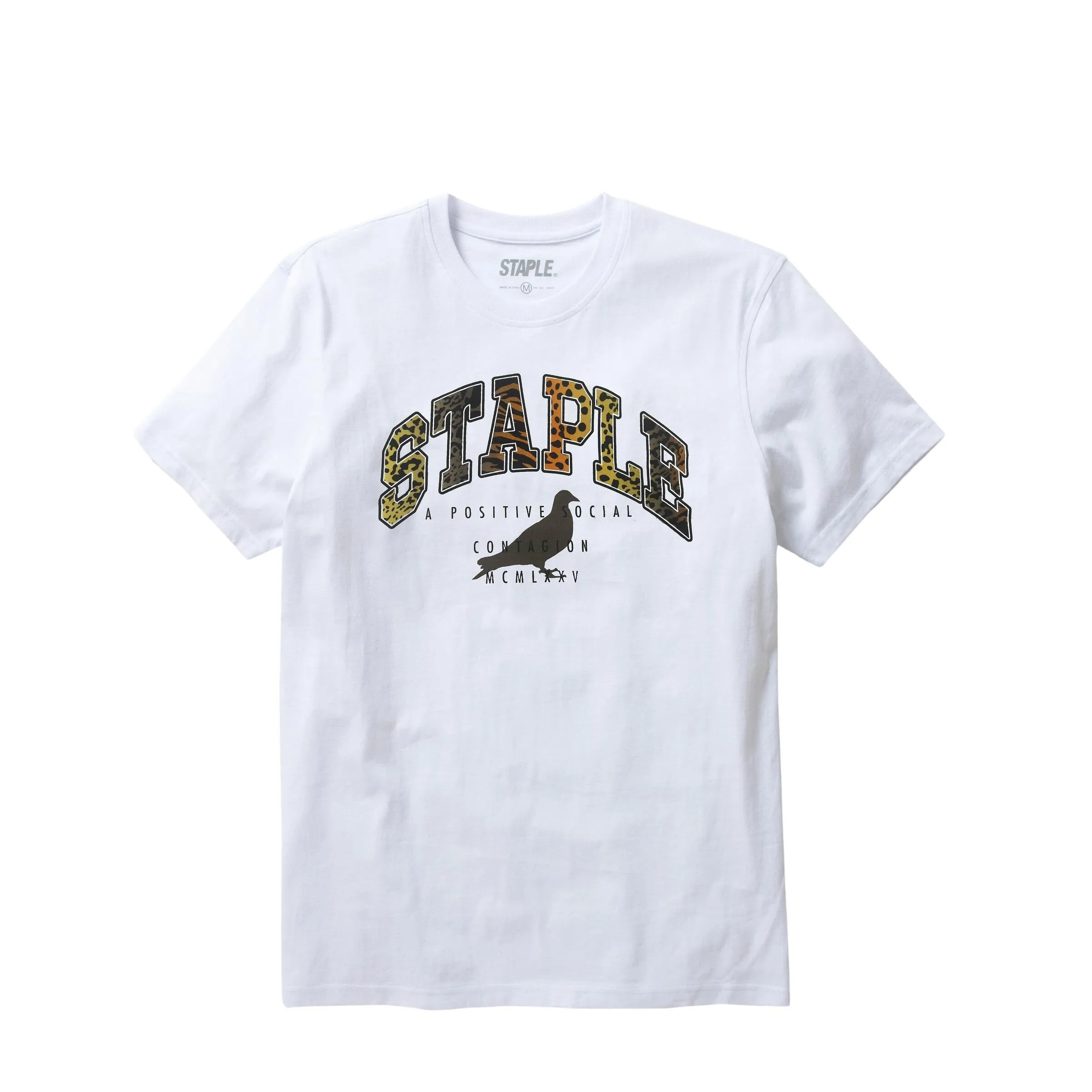 Staple Men Logo Print Tee Brown 2206C6982-BRN