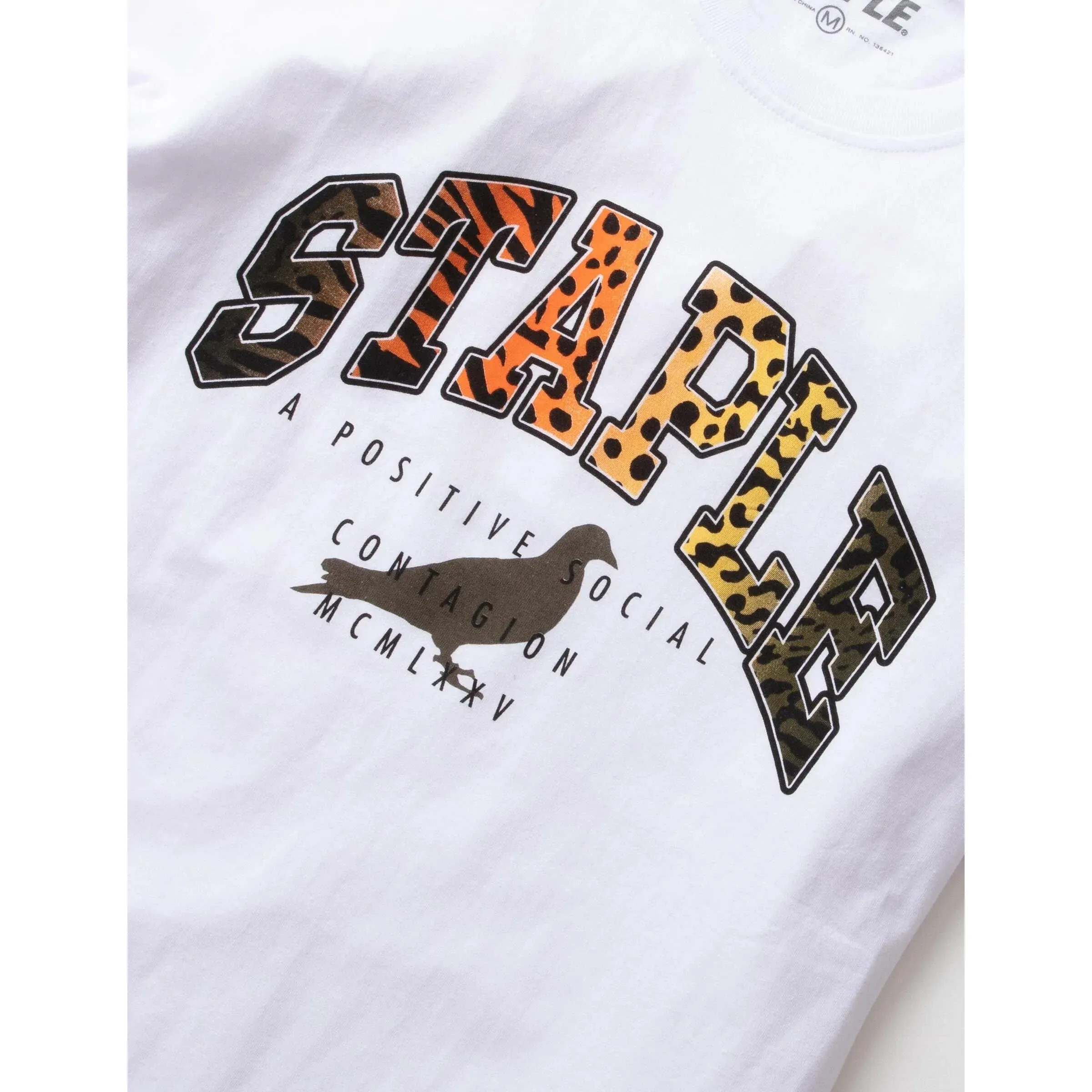 Staple Men Logo Print Tee Brown 2206C6982-BRN