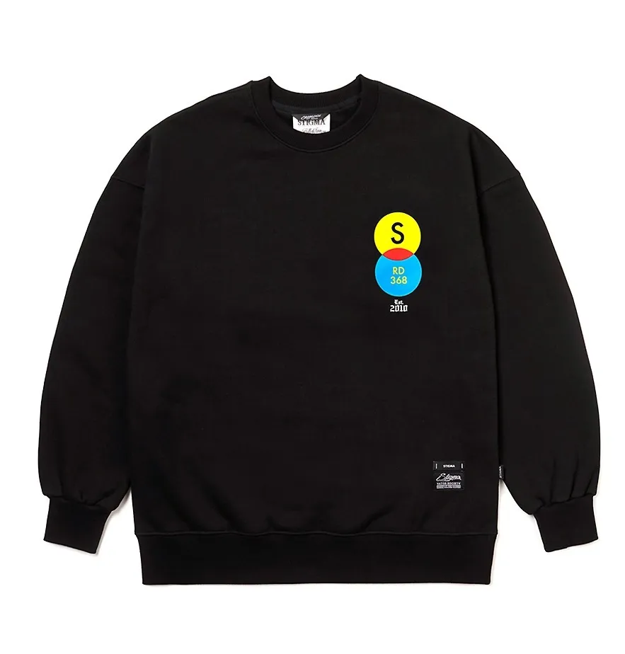 STIGMA  |[ STIGMA ]22 TYPO OVERSIZED HEAVY SWEAT CREWNECK