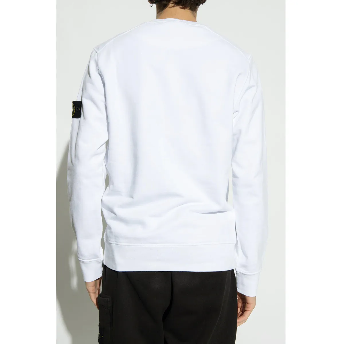 STONE ISLAND  |Crew Neck Street Style Long Sleeves Plain Cotton Logo