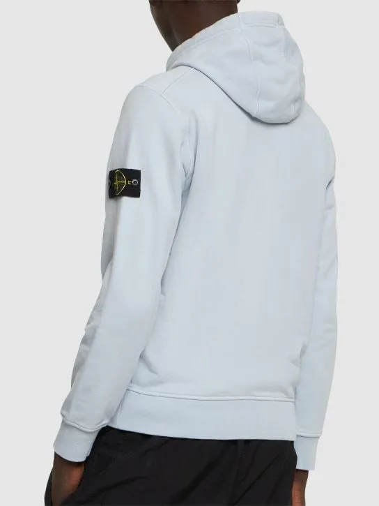 STONE ISLAND  |Long Sleeves Plain Cotton Bridal Logo Outlet Sweatshirts