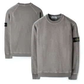 STONE ISLAND  |Street Style U-Neck Long Sleeves Cotton Logo Sweatshirts