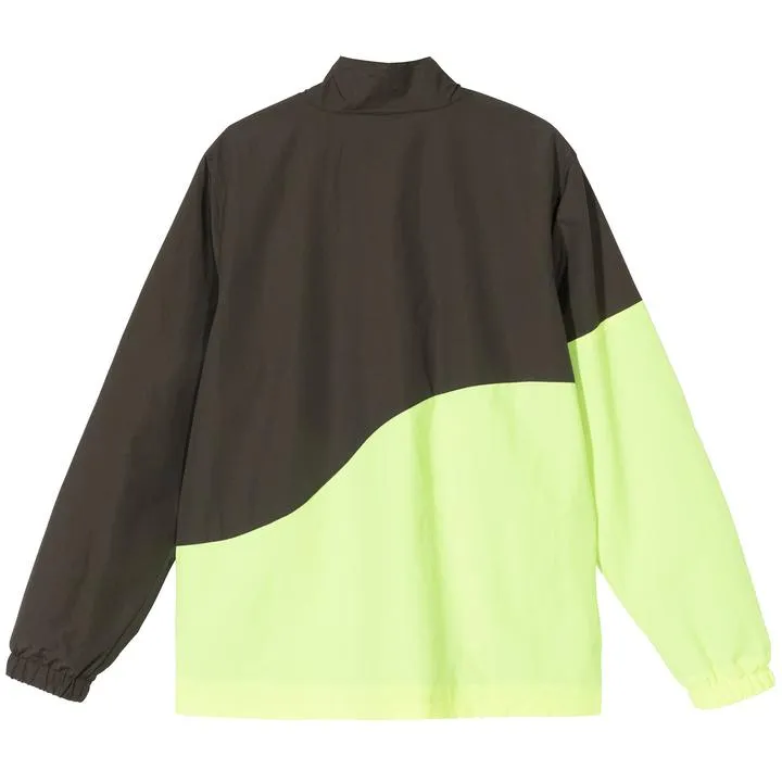 STSSY NYLON CURVE JACKET // NEON YELLOW