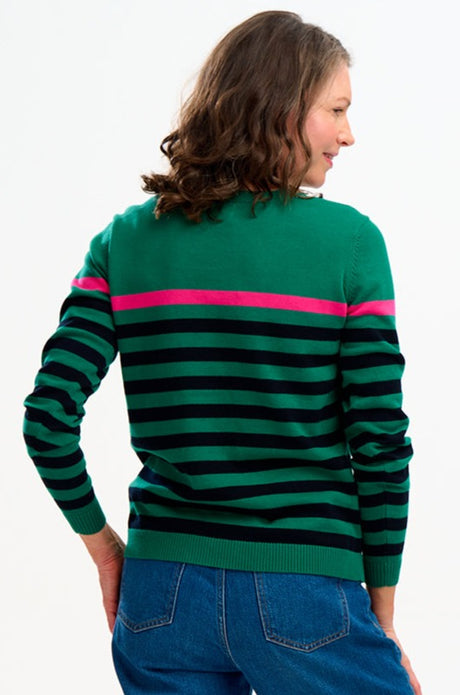 Sugarhill - Binkie Jumper - Green Sailor Stripe