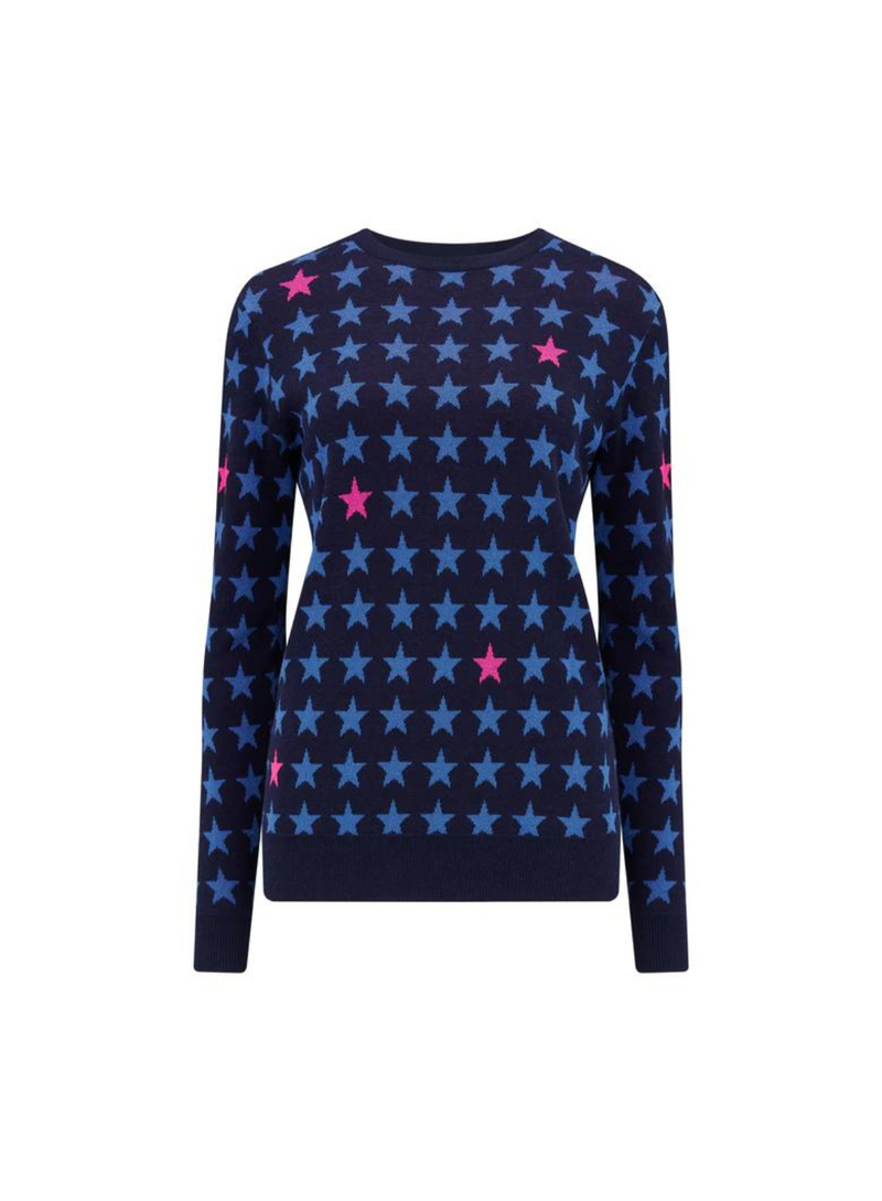 Sugarhill - Rosie Jumper -Navy Colour Pop Stars