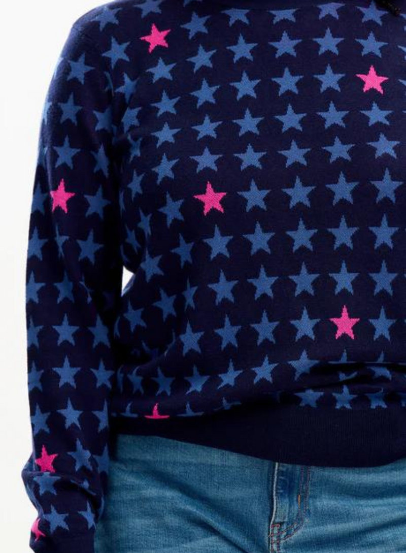 Sugarhill - Rosie Jumper -Navy Colour Pop Stars