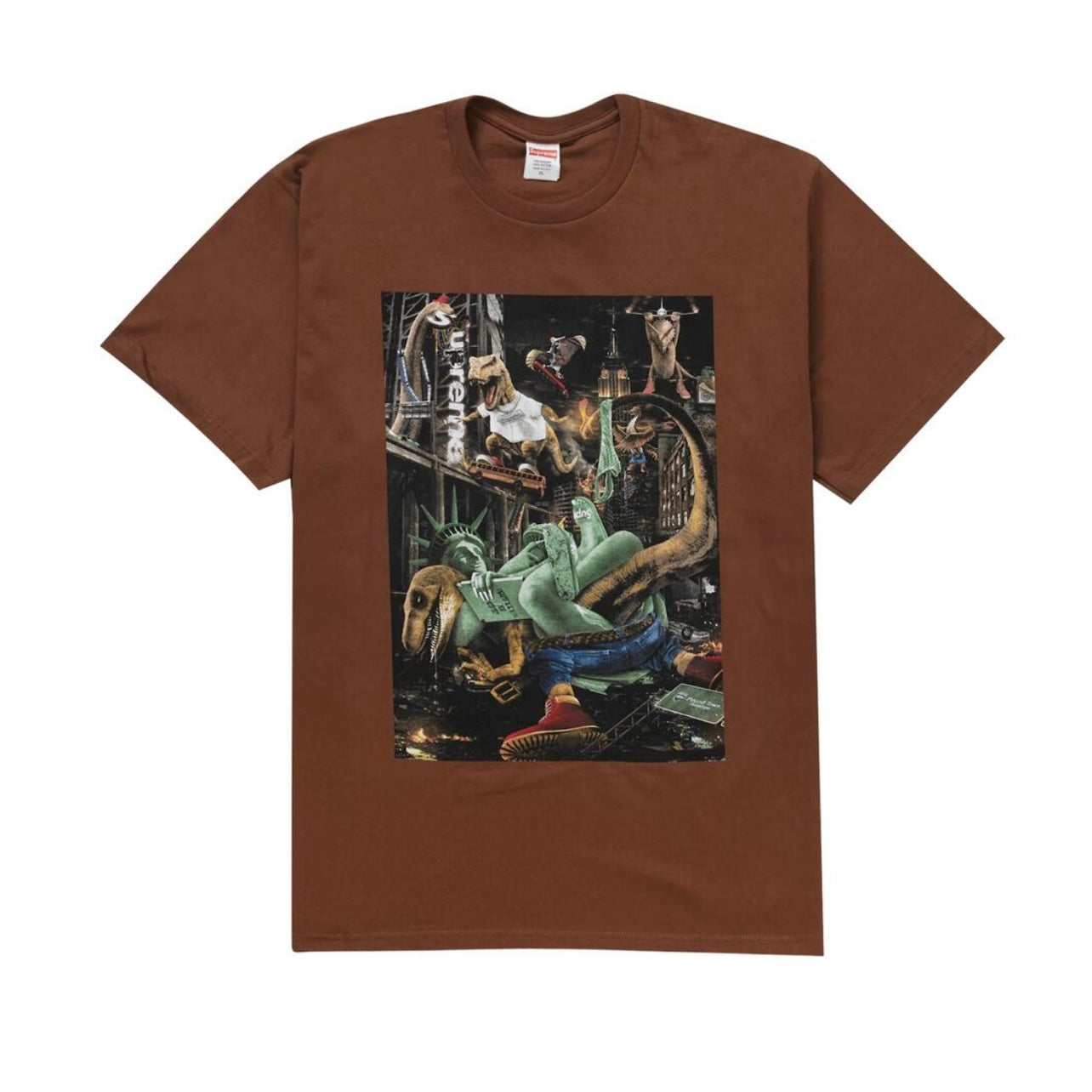 Supreme T-Rex Brown Tee