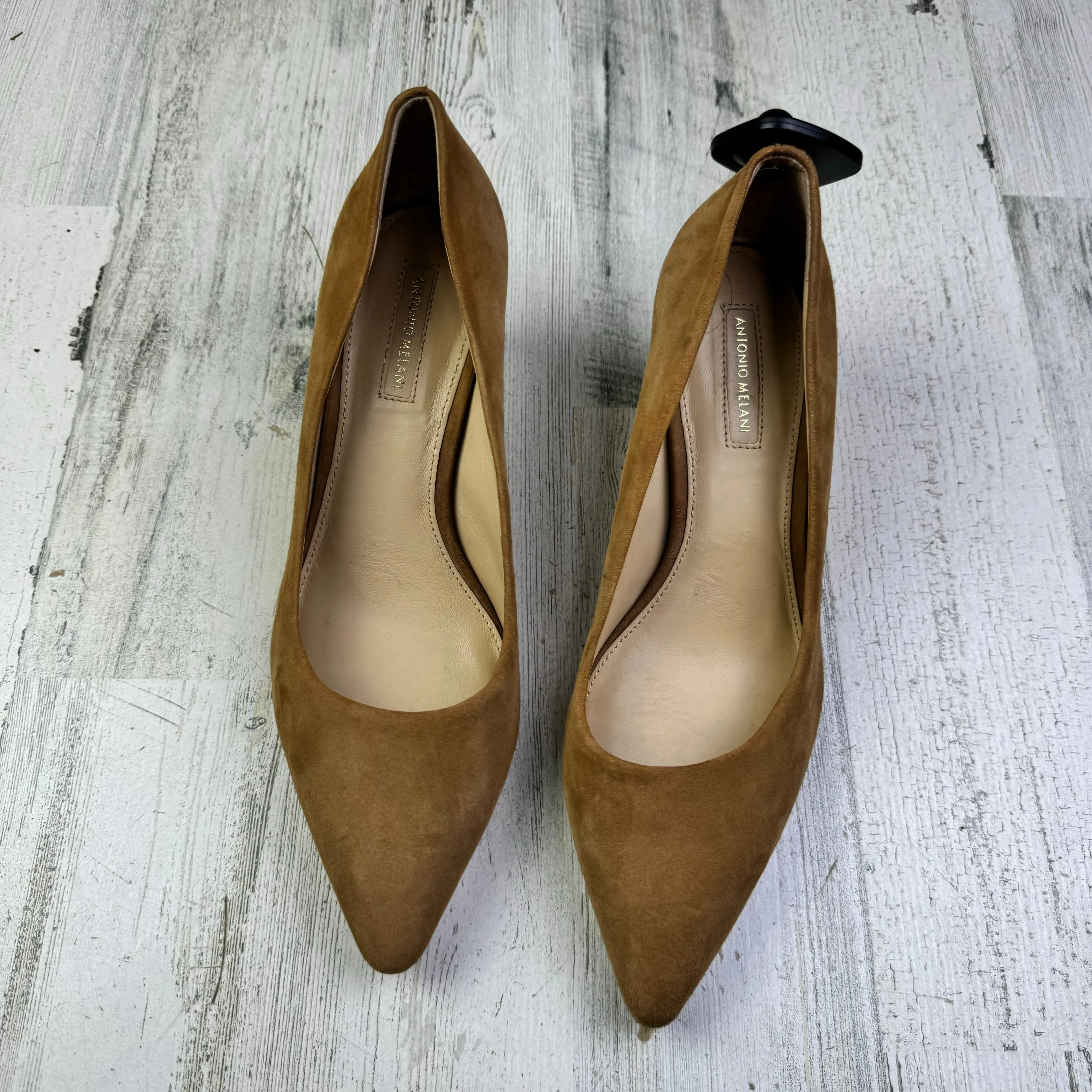 Tan Shoes Heels Kitten Antonio Melani, Size 10