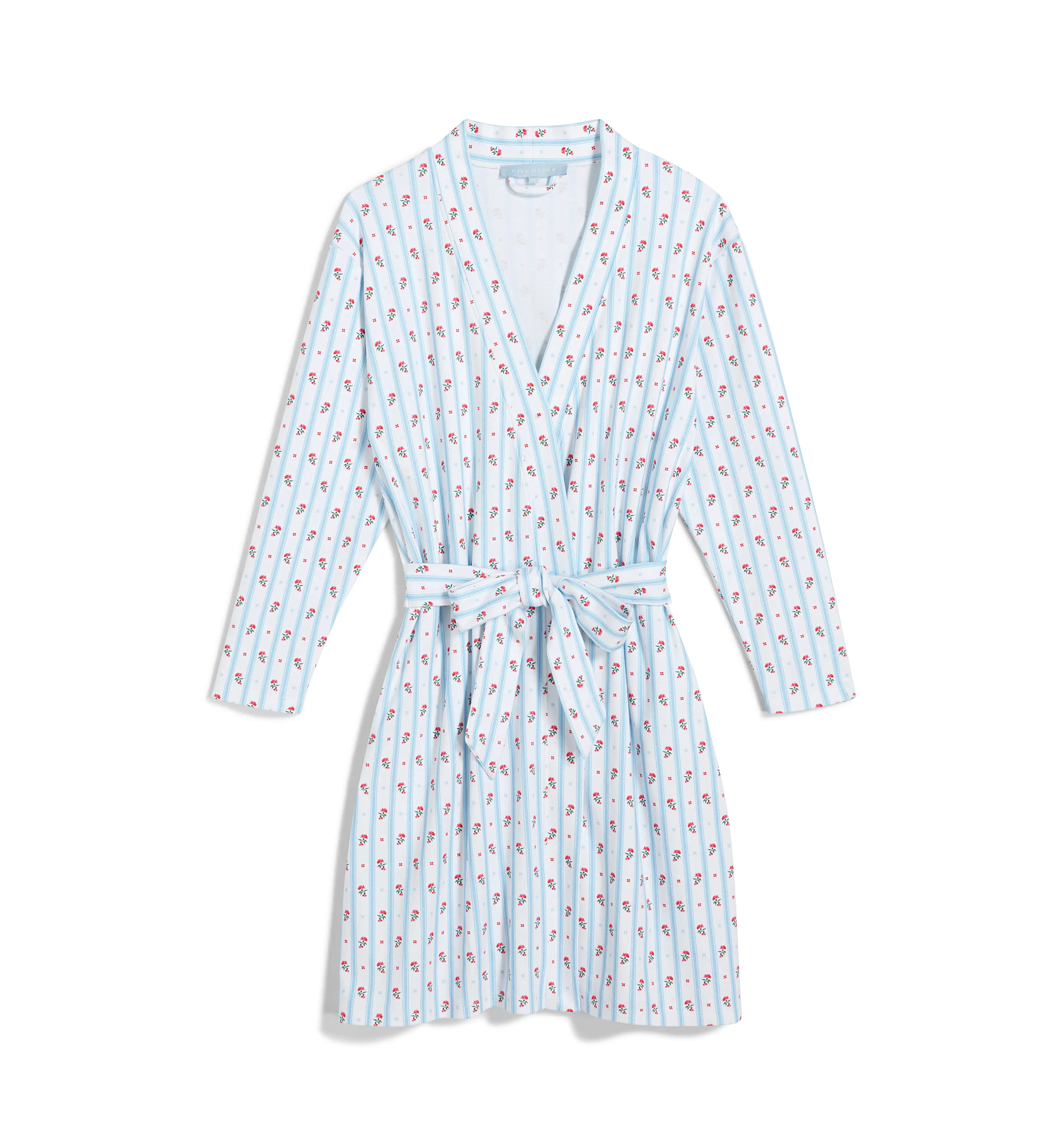 The Drew Robe - Floral Stripe