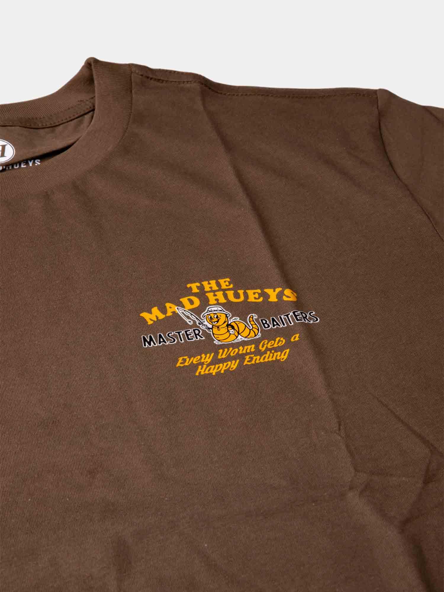 The Mad Hueys Happy Worm Tee - Walnut