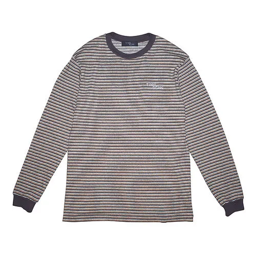 Timescan Border Longsleeve Tee - Tan Brown