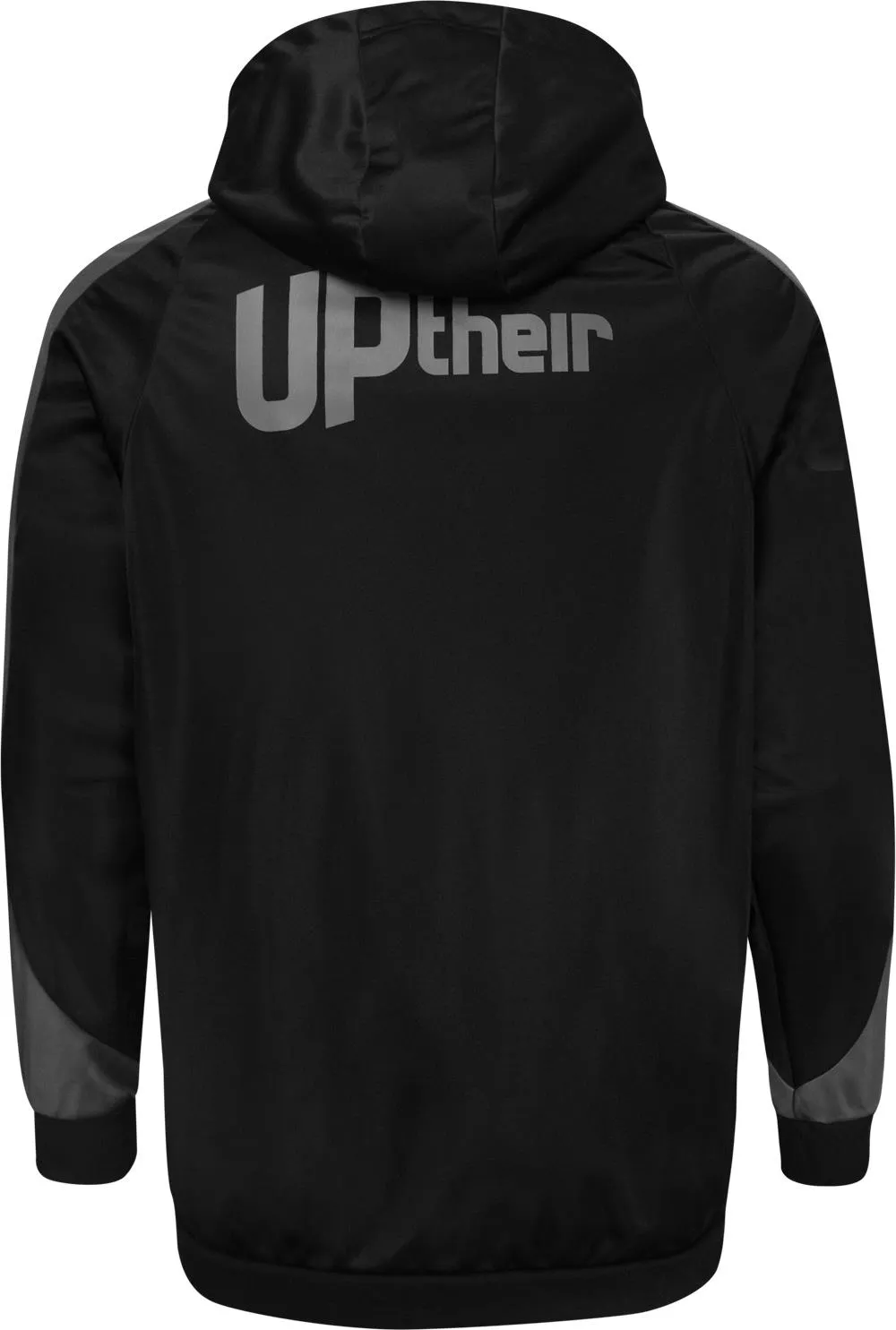 Uptheir Victor Raglan Sleeve Full Zip Hoody - Black