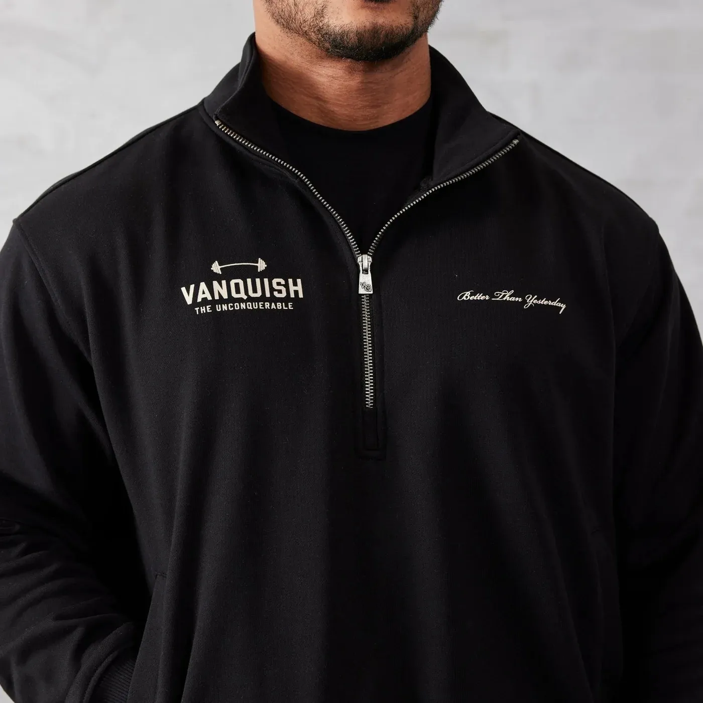 VANQUISH FITNESS  |Street Style Long Sleeves Plain Cotton Logo Skater Style