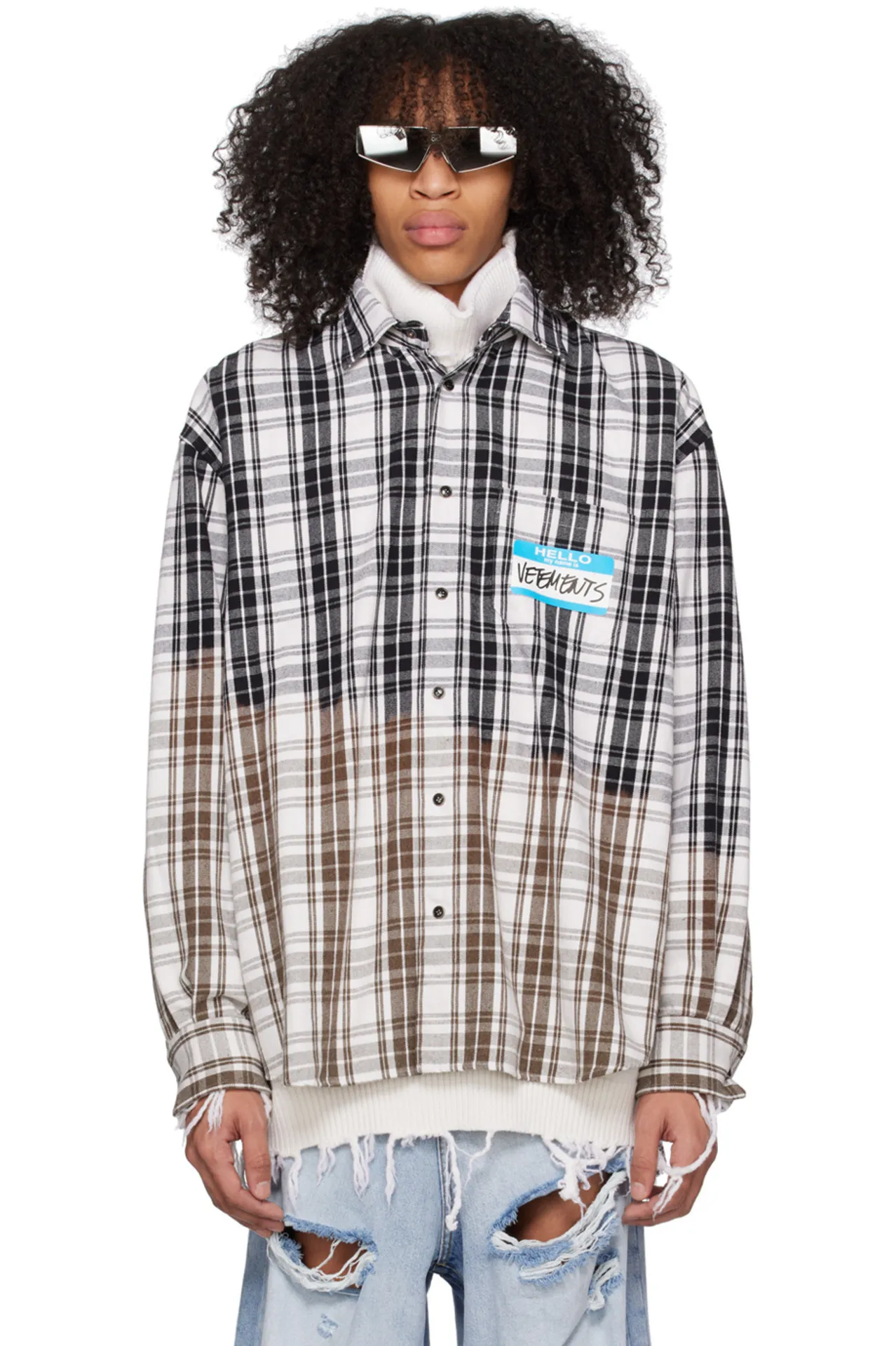 VETEMENTS  |Other Plaid Patterns Street Style Long Sleeves Cotton Logo