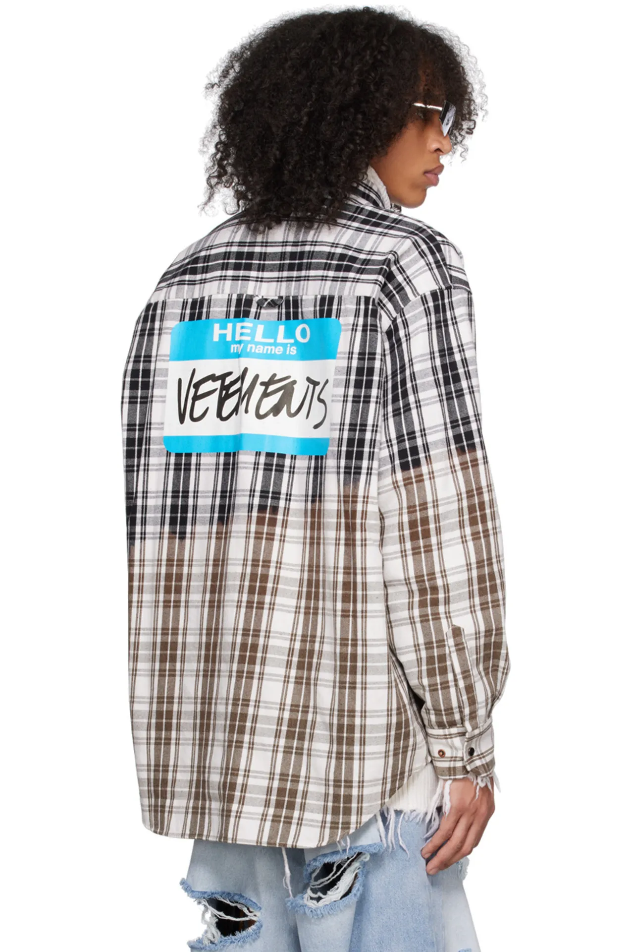 VETEMENTS  |Other Plaid Patterns Street Style Long Sleeves Cotton Logo