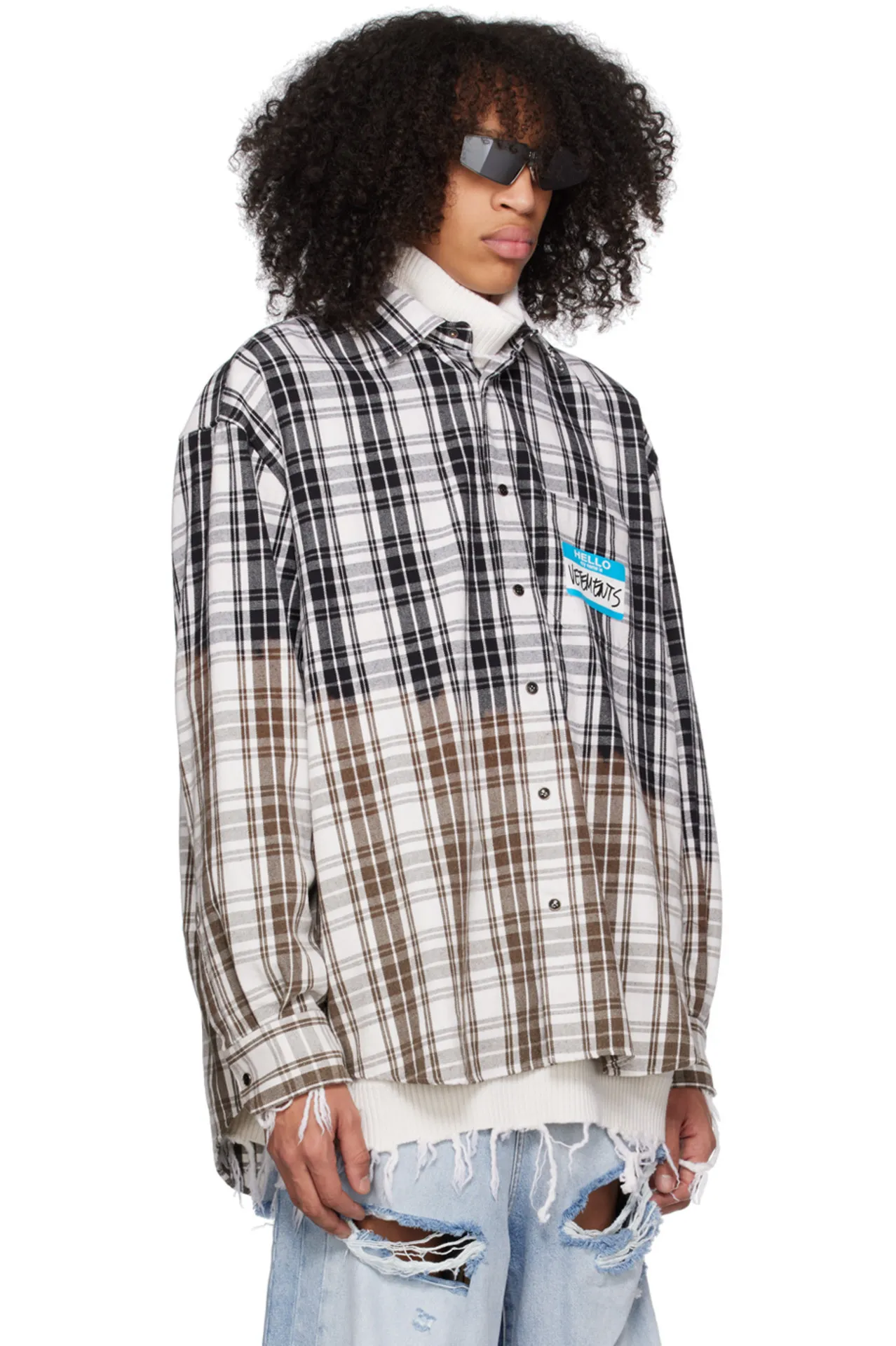 VETEMENTS  |Other Plaid Patterns Street Style Long Sleeves Cotton Logo