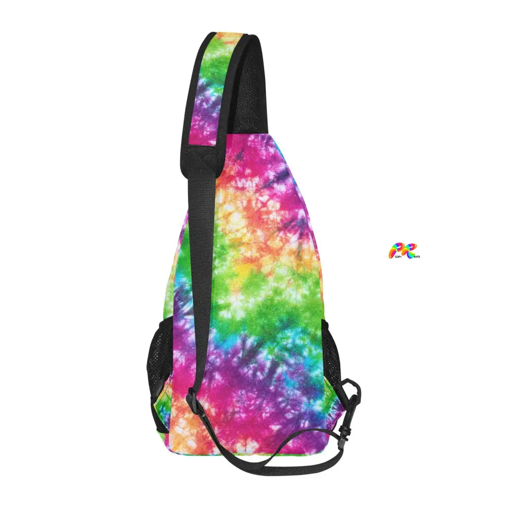 Vivid Tie-Dye Rave Chest Bag