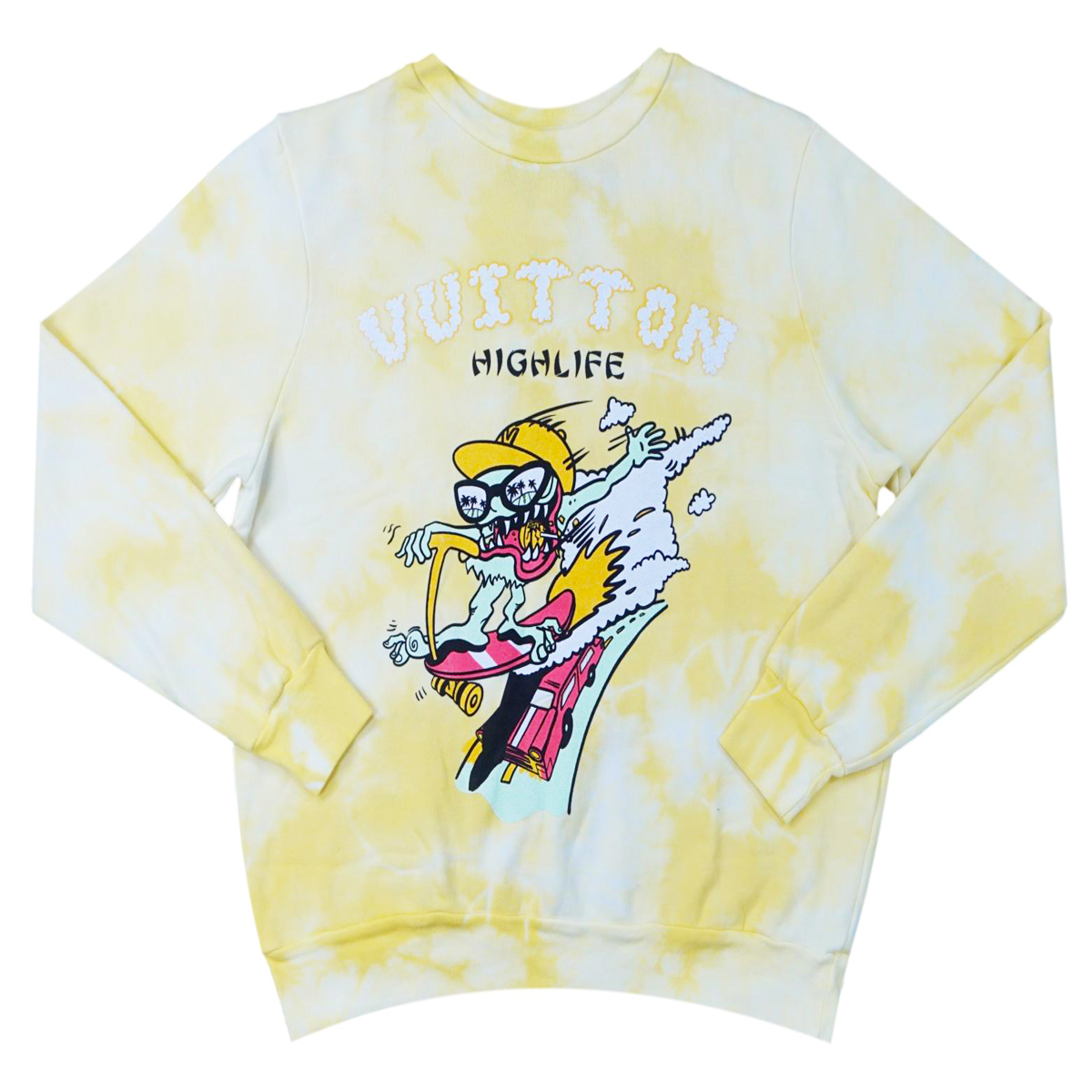 Vuitton Tie Dye Crewneck (Yuzu) /D18