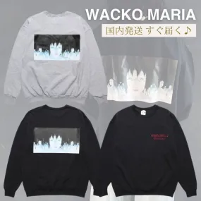 WACKO MARIA  |Crew Neck Unisex Sweat Street Style Long Sleeves Cotton