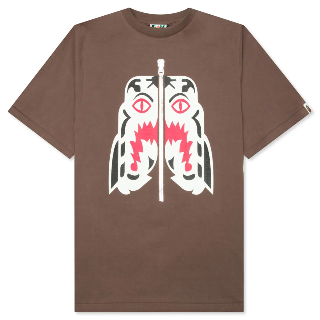 White Tiger Tee - Brown