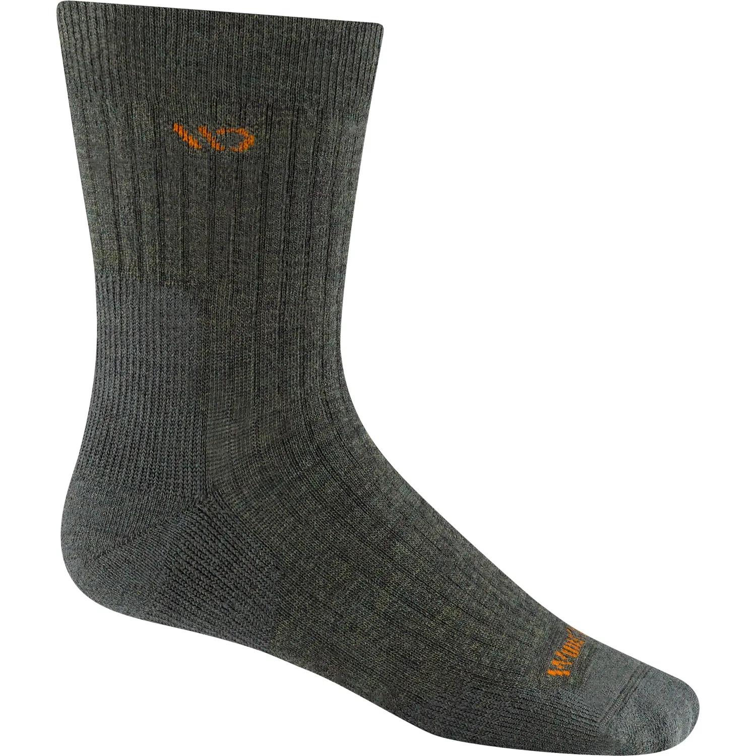 WIDE OPEN MENS SOLID CUSHIONED MICRO CREW SOCKS