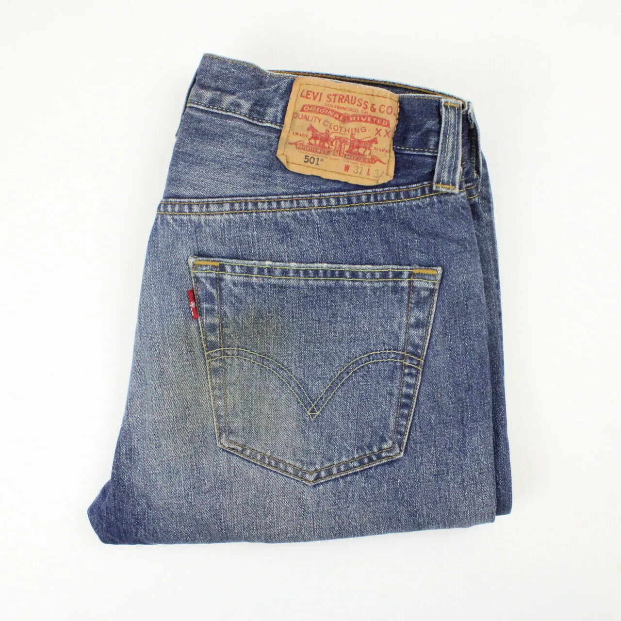 Womens LEVIS 501 Jeans Mid Blue | W31 L34