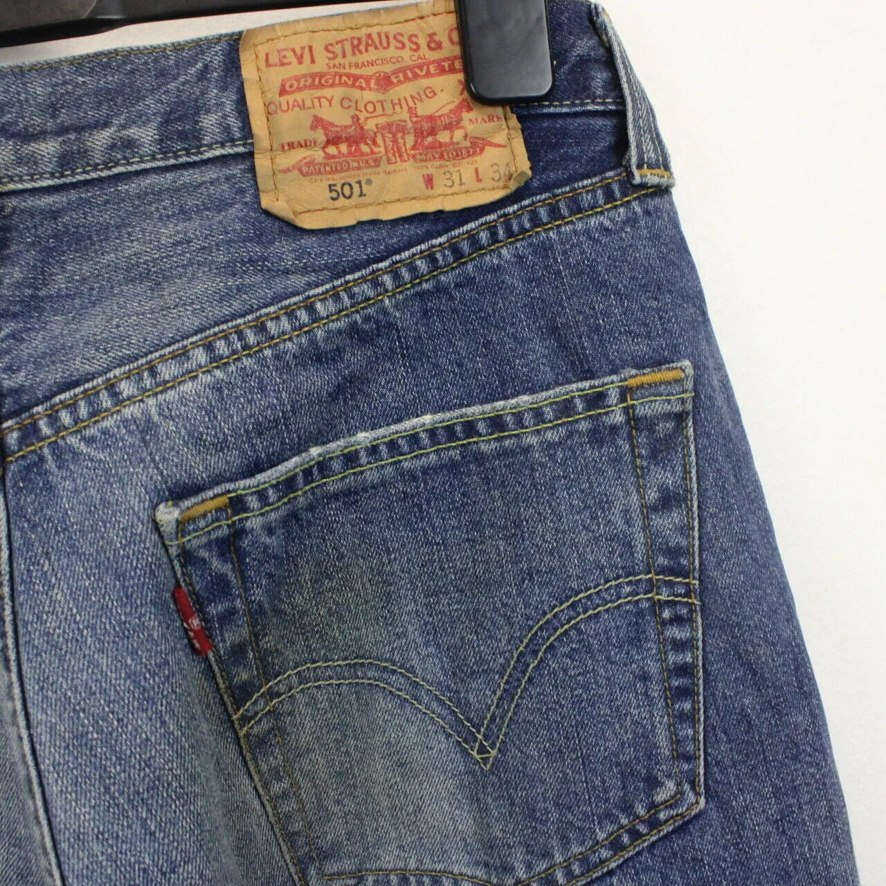 Womens LEVIS 501 Jeans Mid Blue | W31 L34