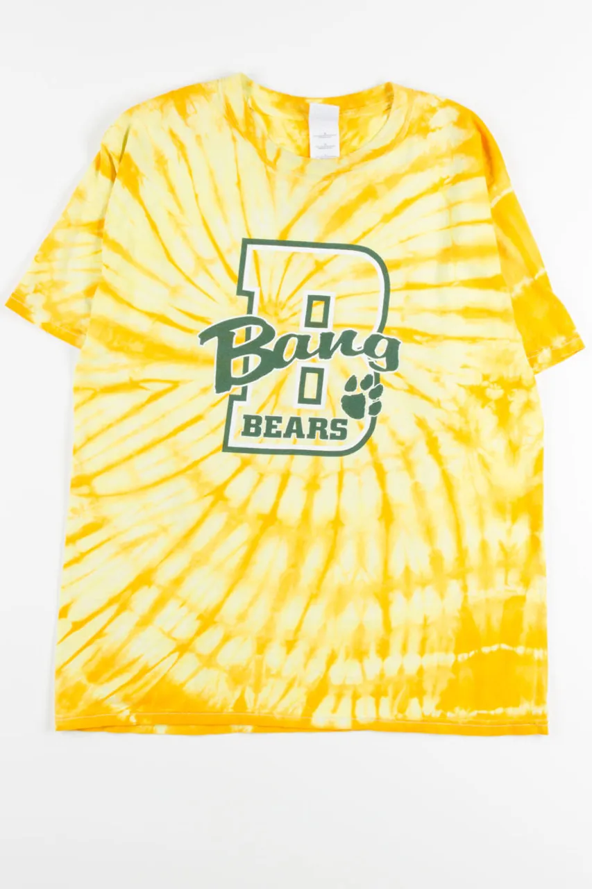 Yellow Bang Bears Tie Dye Tee