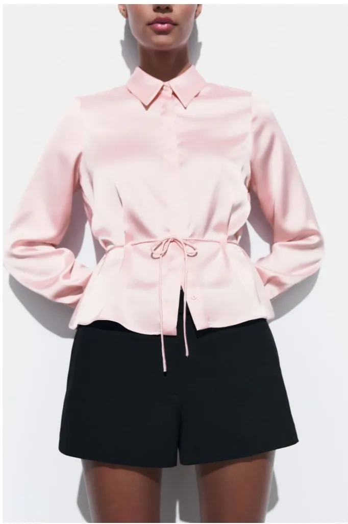 ZARA  |Casual Style Long Sleeves Plain Elegant Style